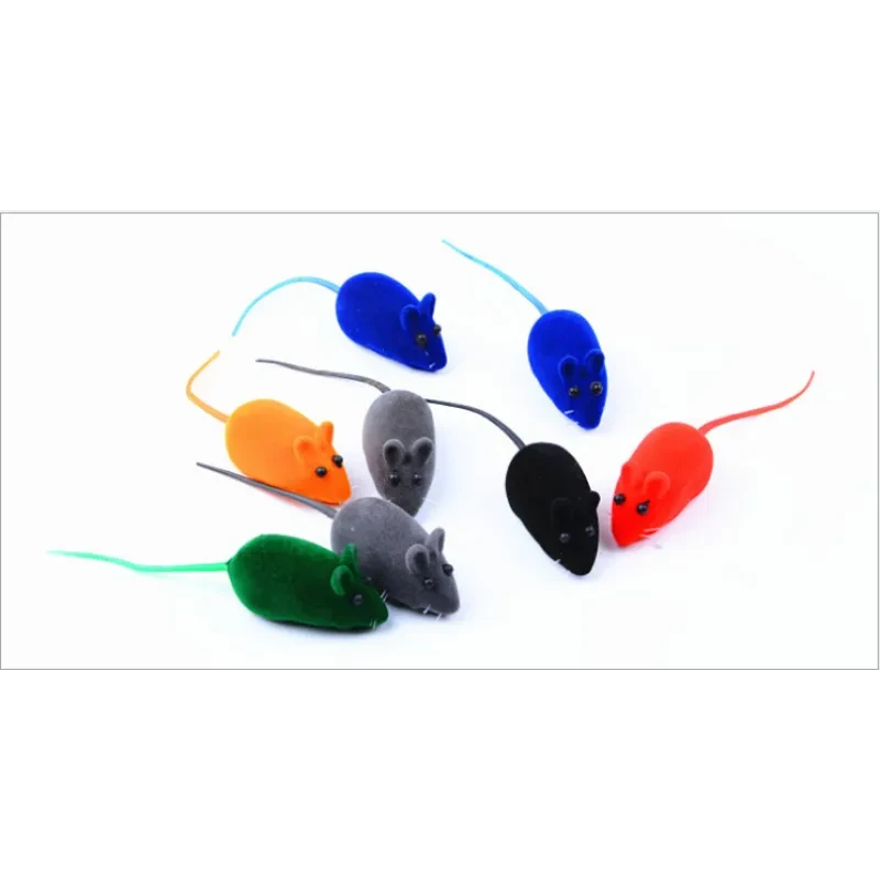 Realistic Flocking Vocal Mouse Toy