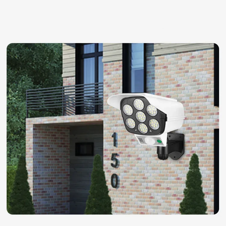 Solar Fake Camera Wall Light with Motion Sensor & Remote