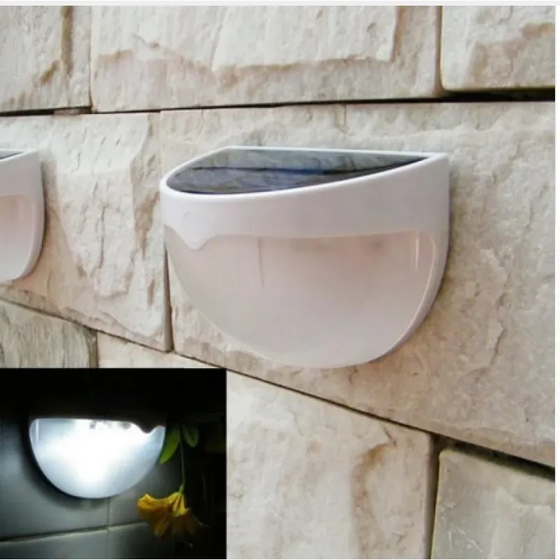 Semi Round Solar LED Fence Wall Light with Auto Night Sensor
