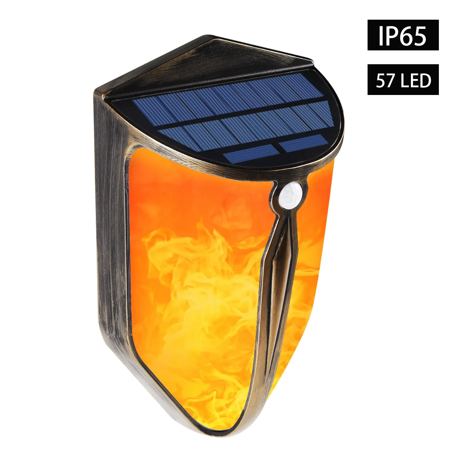 Solar LED Wall Light with Motion Sensor Waterproof Outdoor Lamp
