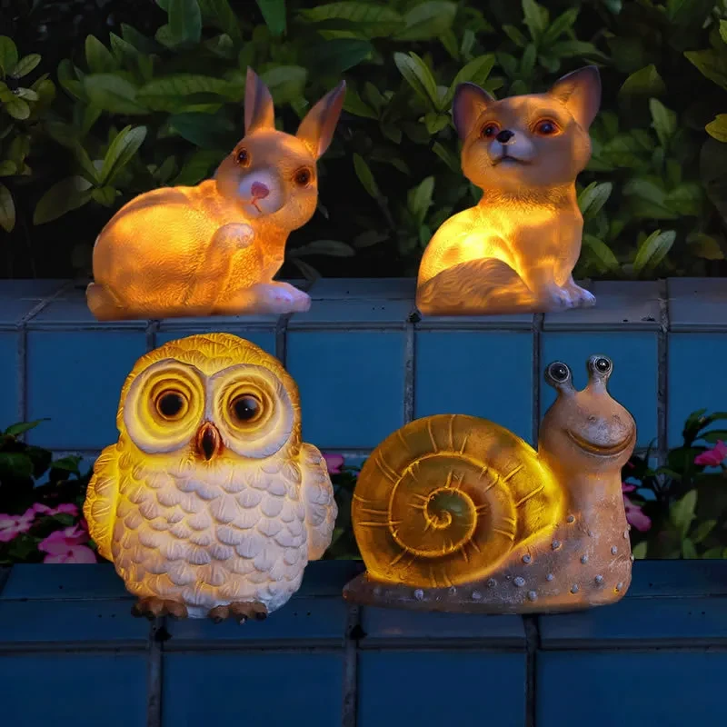 Animal Garden Lamp LED Outdoor Lawn Decor
