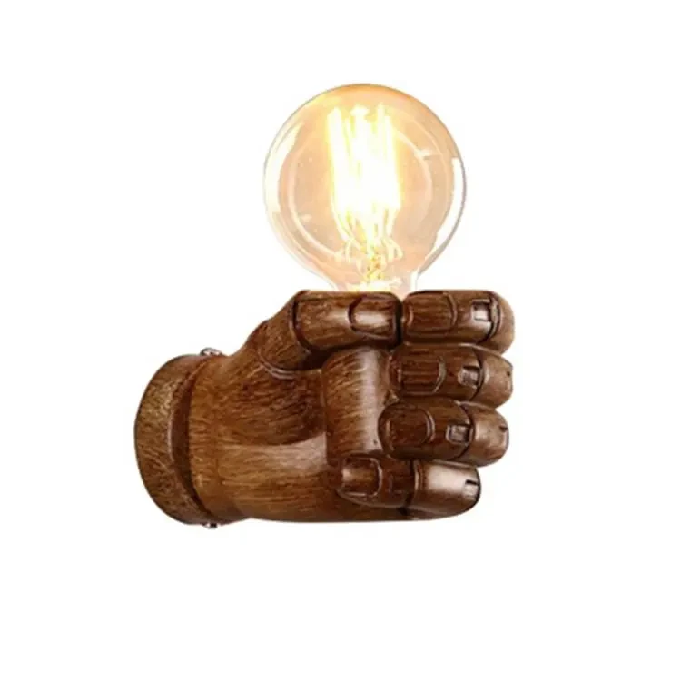 Creative Fist Wall Lamp Resin Decor for Bar, Restaurant, or Corridor