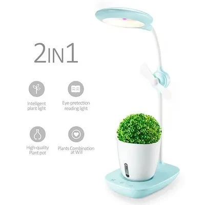 Intelligent Plant Growth Box with LED Table Lamp for Indoor Gardening