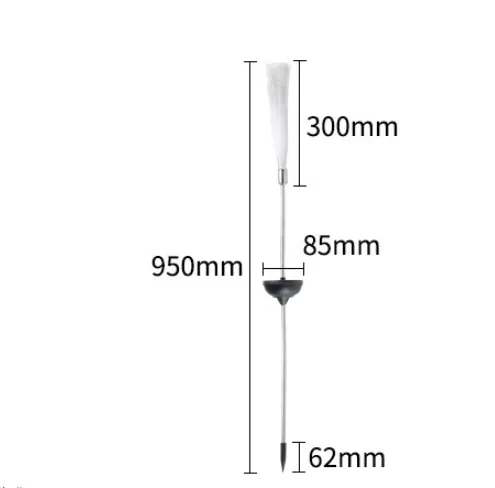 Solar Rainbow Fiber Lawn Stakes Decorative Outdoor Garden Lighting