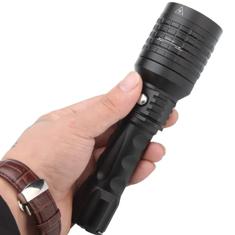 Three-in-One Green LED Outdoor Flashlight with Zoom and Multi Modes