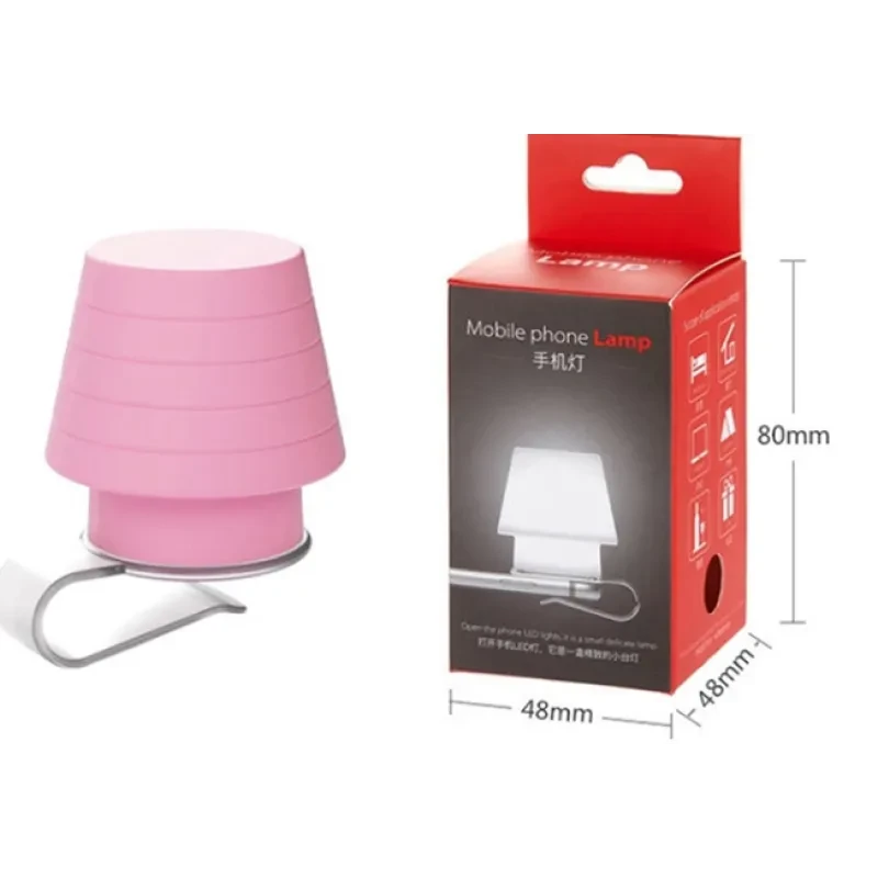 Cute Silicone Phone Holder Night Light Lamp for Desk and Bedside