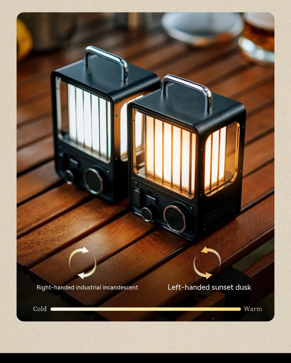 Vintage LED Lantern for Outdoor Adventures Waterproof Tent Light