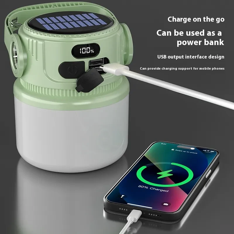 Explorer Rechargeable LED Lantern with Sun-Charged Power Panel