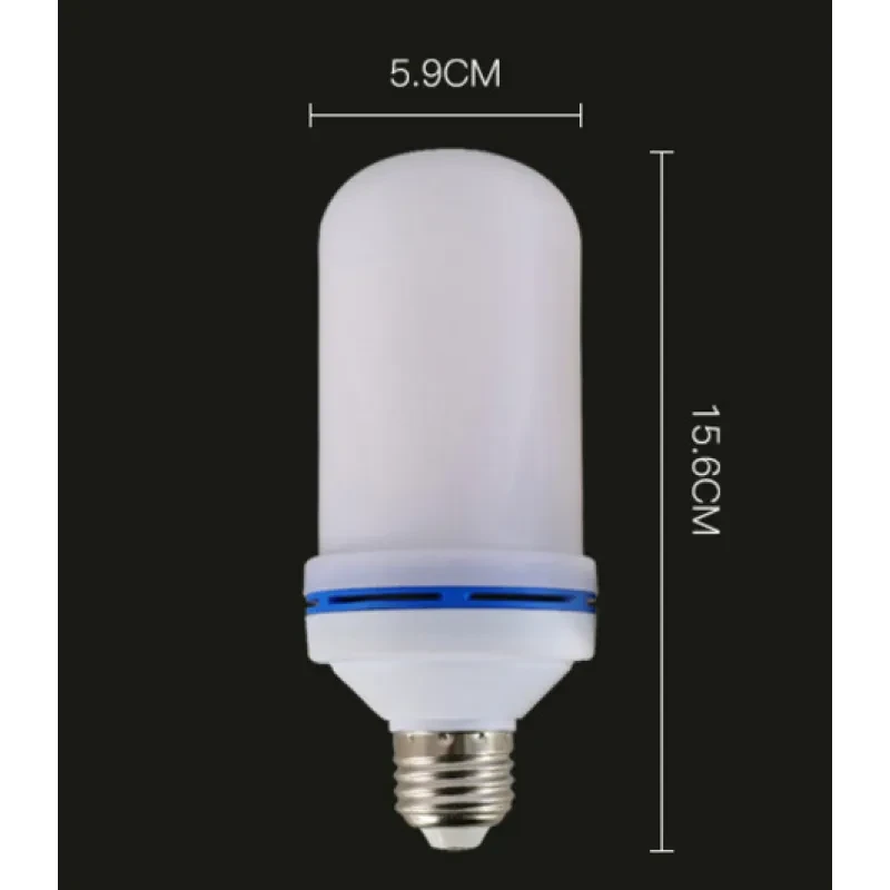 Flameless Flickering Fire LED Mood Lamp with Multi-Mode Flame Effect