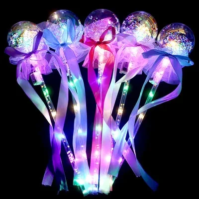 LED Bobo Ball Glowing Handheld Toy for Night Market Party Fun