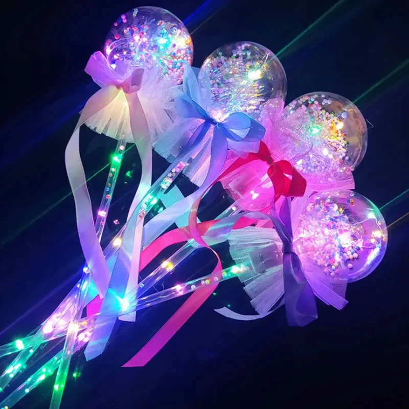 LED Bobo Ball Glowing Handheld Toy for Night Market Party Fun