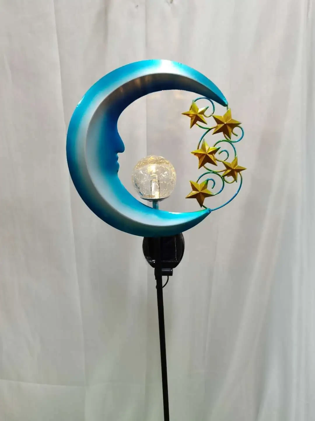 Blue Moon Solar Wrought Iron Hollow LED Garden Lawn Light IP65