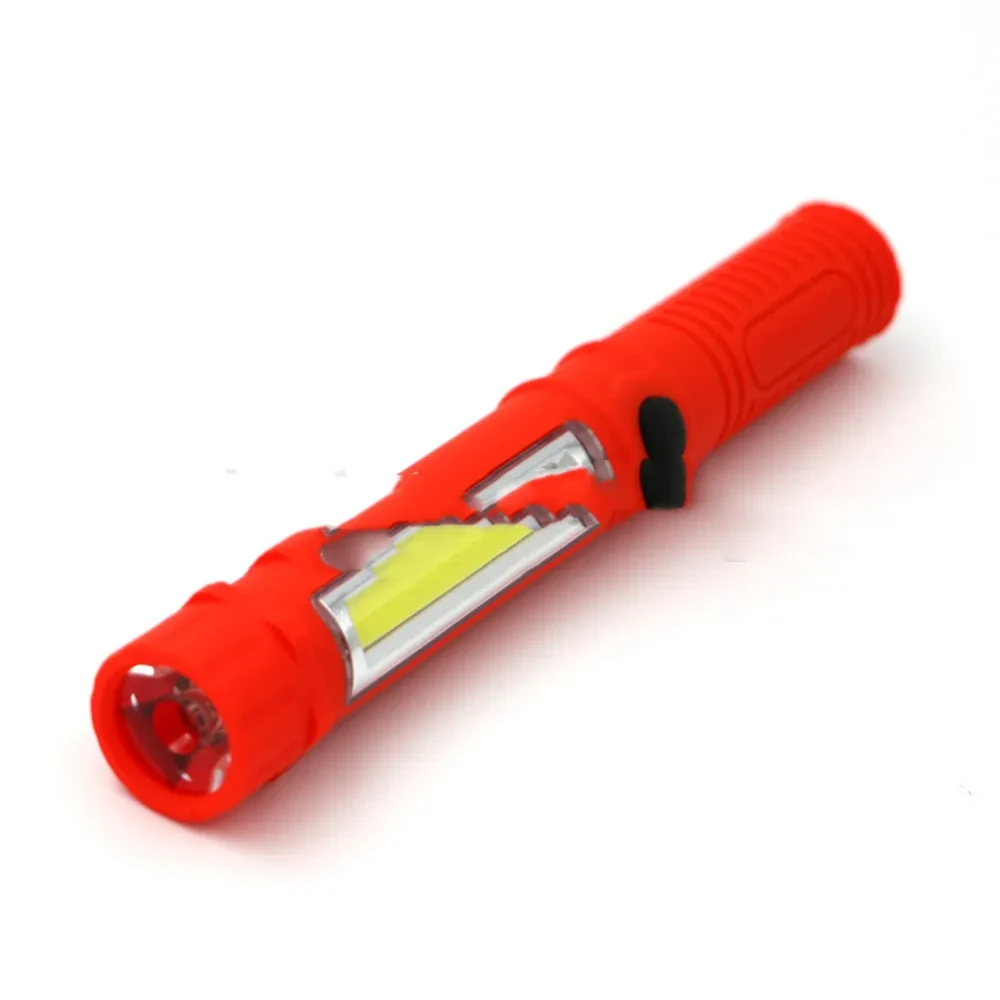 Outdoor LED Pen Light with Magnetic Base Battery-Powered Lamp