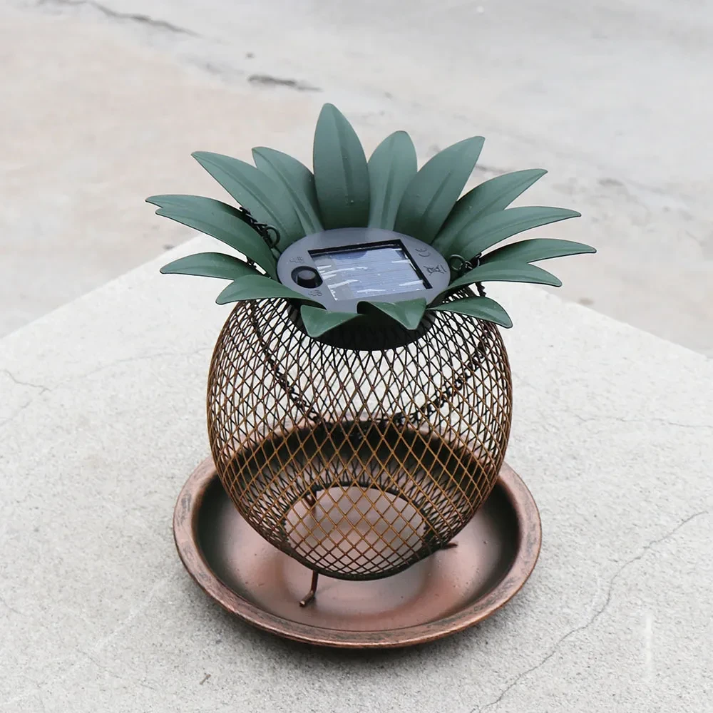 Pineapple Outdoor Hanging Hummingbird Bird Feeder Iron Small
