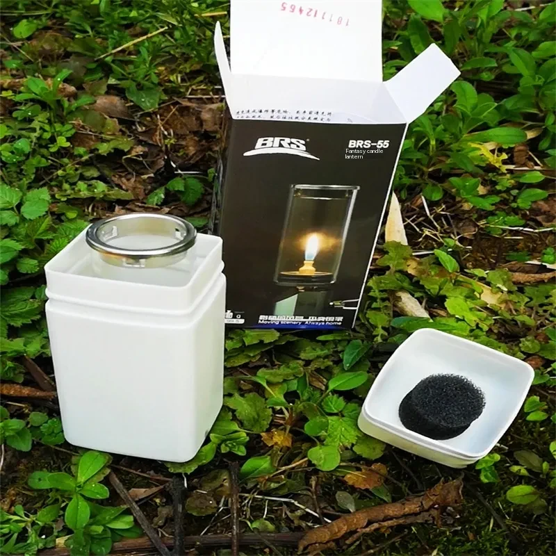 Dream Candle Portable Butane Camping Gas Lantern with Glass Shade