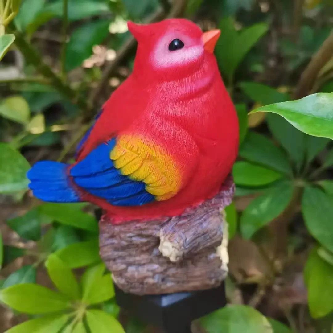 Solar Thrush Bird Lawn Lamp Resin Garden Outdoor IP65