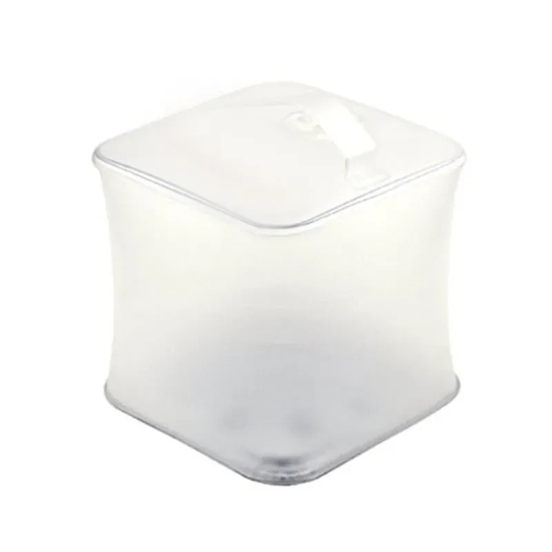 Solar Inflatable LED Cube Light Waterproof with 4 Modes 10cm