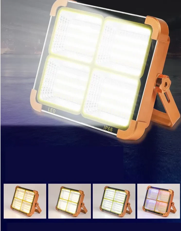 Solar LED Flood Light 300W 5730 LED Outdoor Waterproof 6V