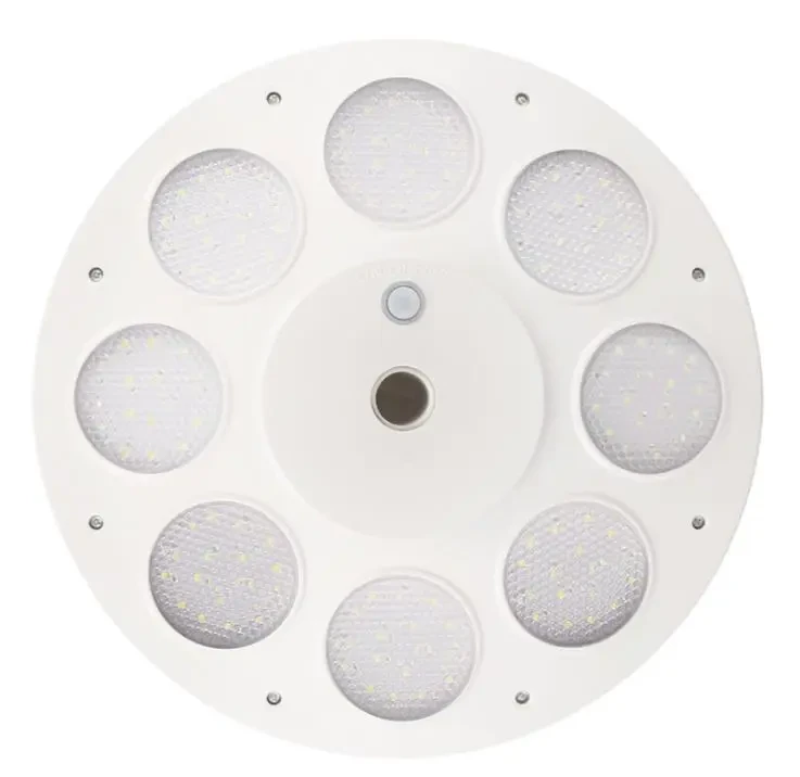 Bowlight 136-LED Square Sun-Powered Outdoor Panel Light IP55