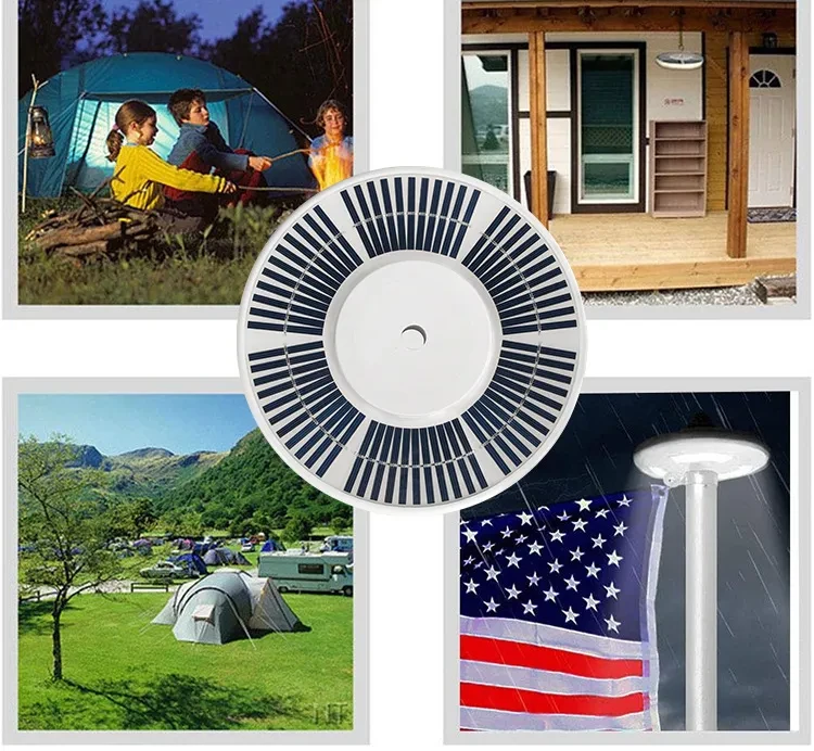 Bowlight 136-LED Square Sun-Powered Outdoor Panel Light IP55