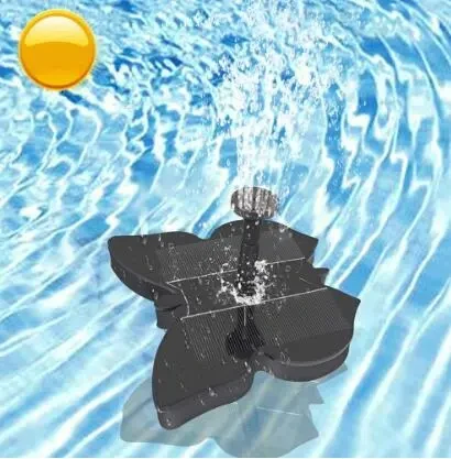 Butterfly Solar Water Fountain Kit Eco-Friendly Outdoor Pond Pump