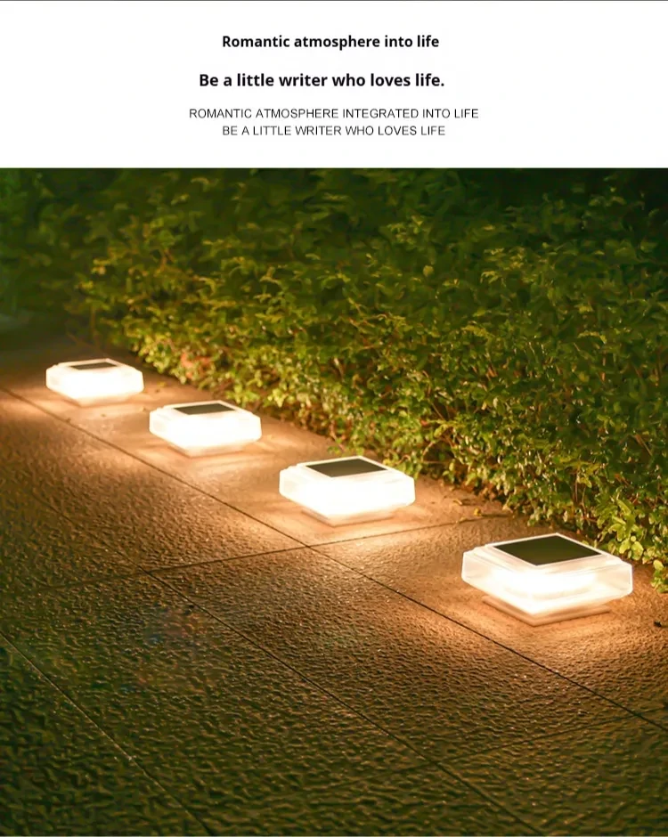 Pastoral LED Pillar Lamp IP65 Waterproof Warm Light Outdoor Decor