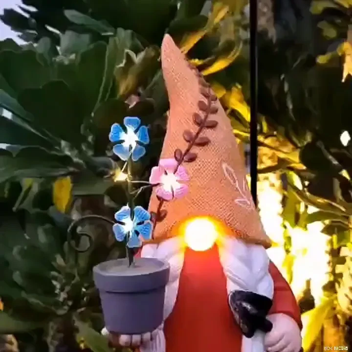 Solar Elf Flower Lamp Warm Light IP42 Waterproof Garden Decor