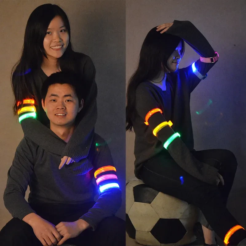 LED Luminous Running Arm Band Safety Strap for Night Sports