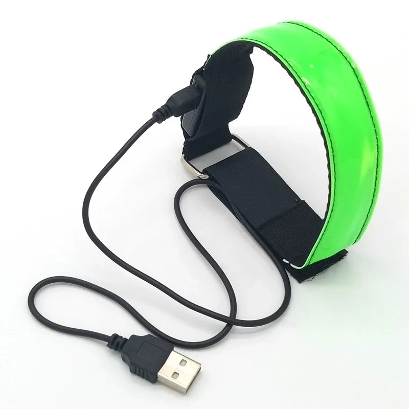 LED Luminous Running Arm Band Safety Strap for Night Sports