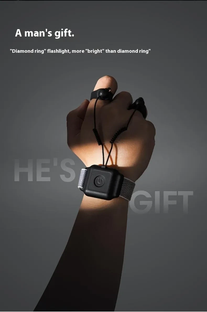 LED Finger Torch for Night Fishing Outdoor Waterproof Strong Light