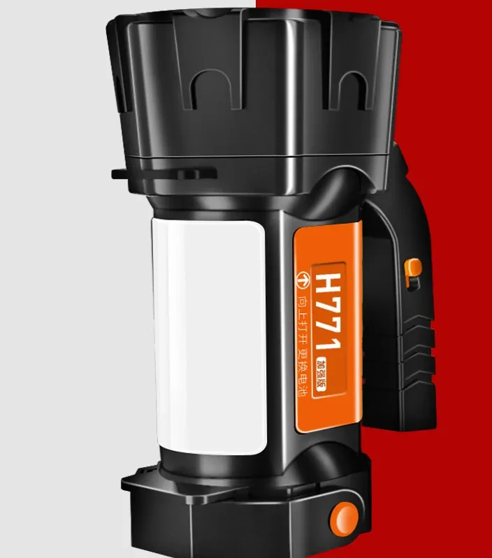 Rechargeable Camping Lantern Torch with Foldable Handle and COB Light