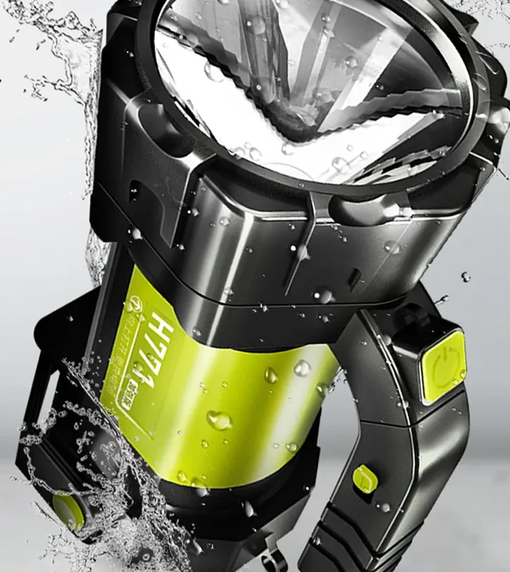 Rechargeable Camping Lantern Torch with Foldable Handle and COB Light