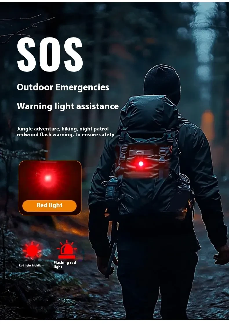 Compact Outdoor Thumb Light with Waterproof Rechargeable LED