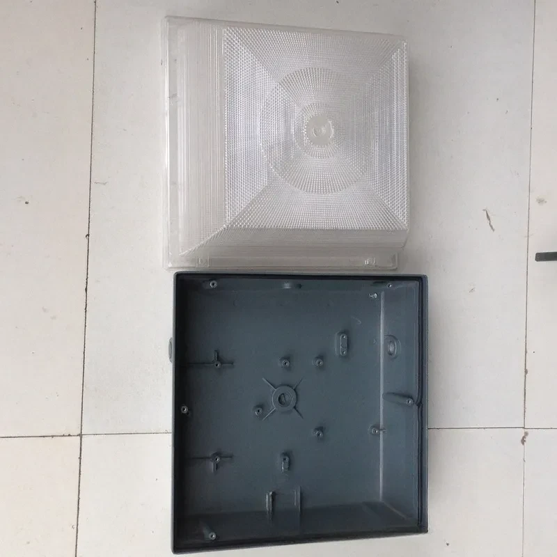 Surface-Mount Anti-Glare Lamp Cover for Toll and Gas Stations