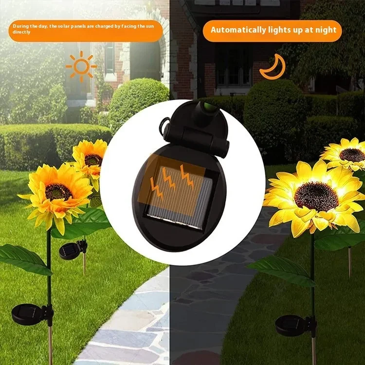 Solar Wheat-Shaped Garden Lamp for Lawn and Outdoor Decoration