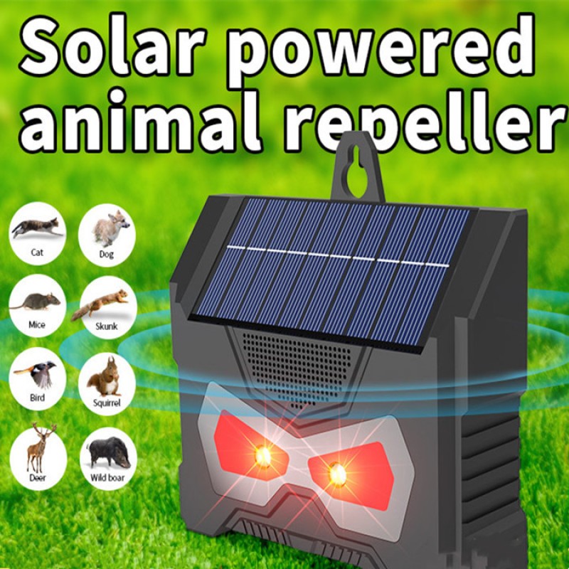 Eco-Friendly Solar Animal Deterrent for Outdoor Gardens and Yards