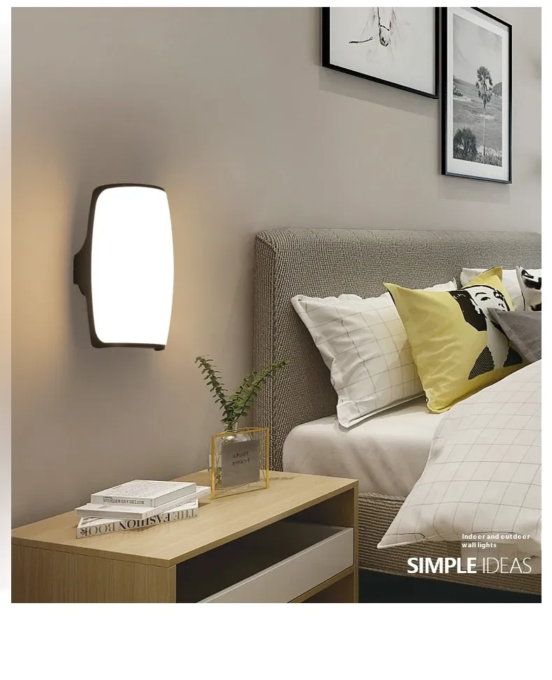 Minimalist Exterior Wall Mount Illumination for Garden Balcony Steps