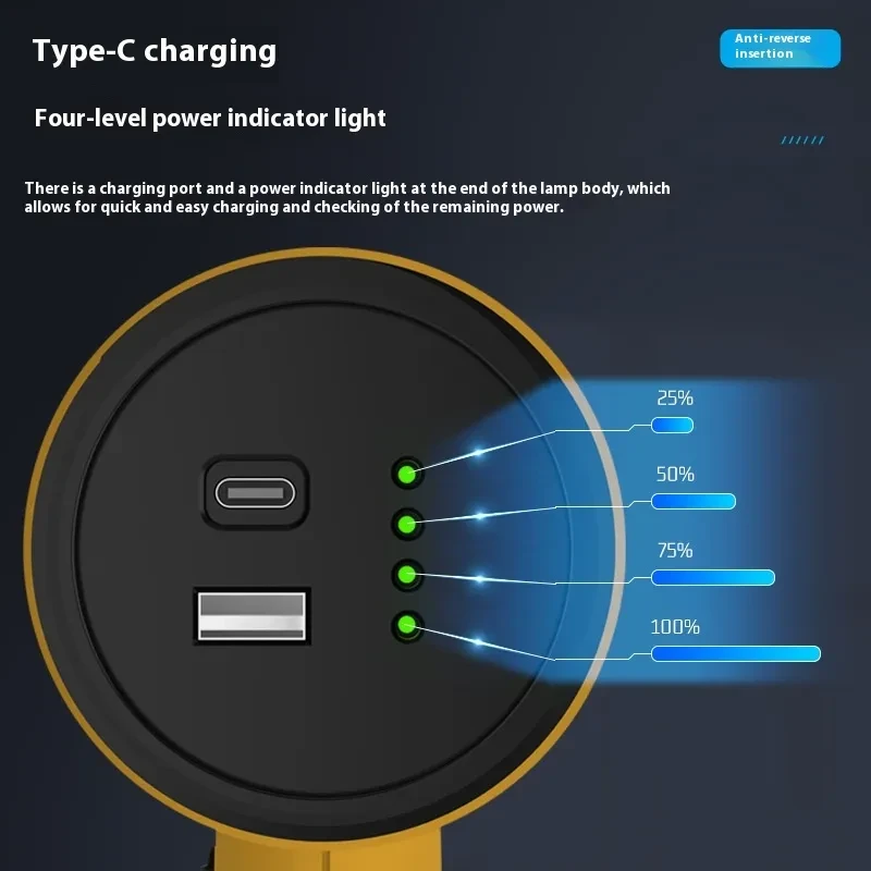USB Rechargeable Long-Range Hunting Searchlight with Power Bank