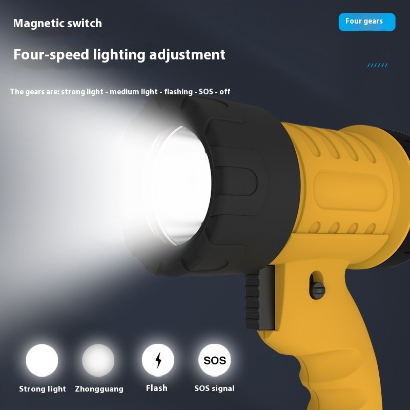 USB Rechargeable Long-Range Hunting Searchlight with Power Bank