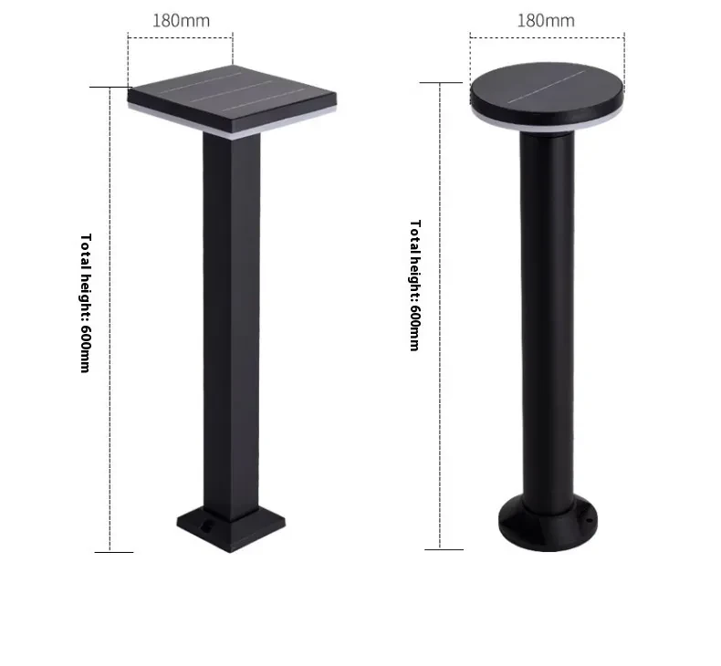 Contemporary Solar Post Light for Garden, Patio, and Yard Illumination