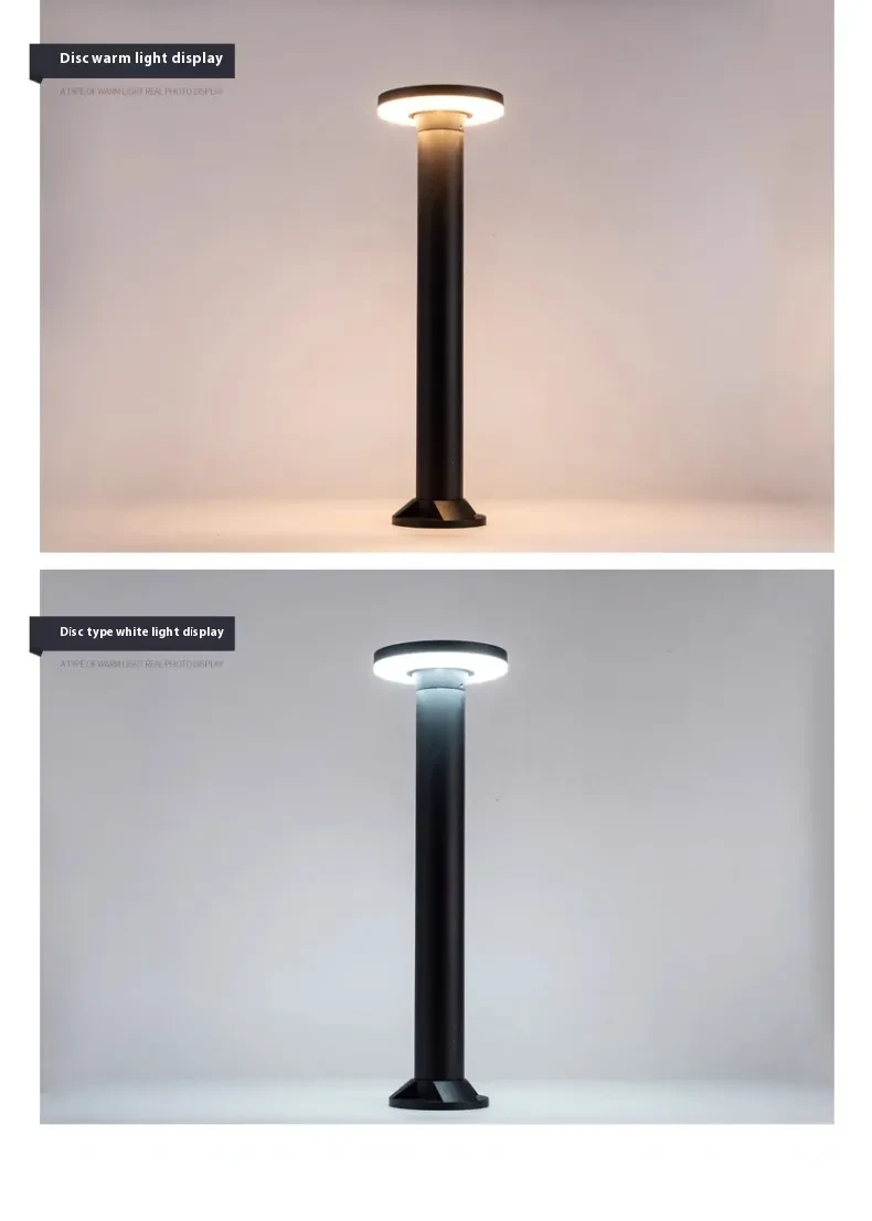 Contemporary Solar Post Light for Garden, Patio, and Yard Illumination