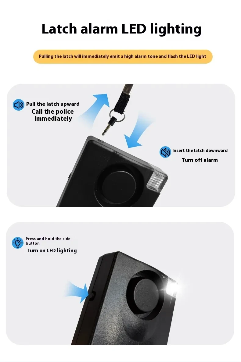 Personal Security Siren for Outdoor Safety Use