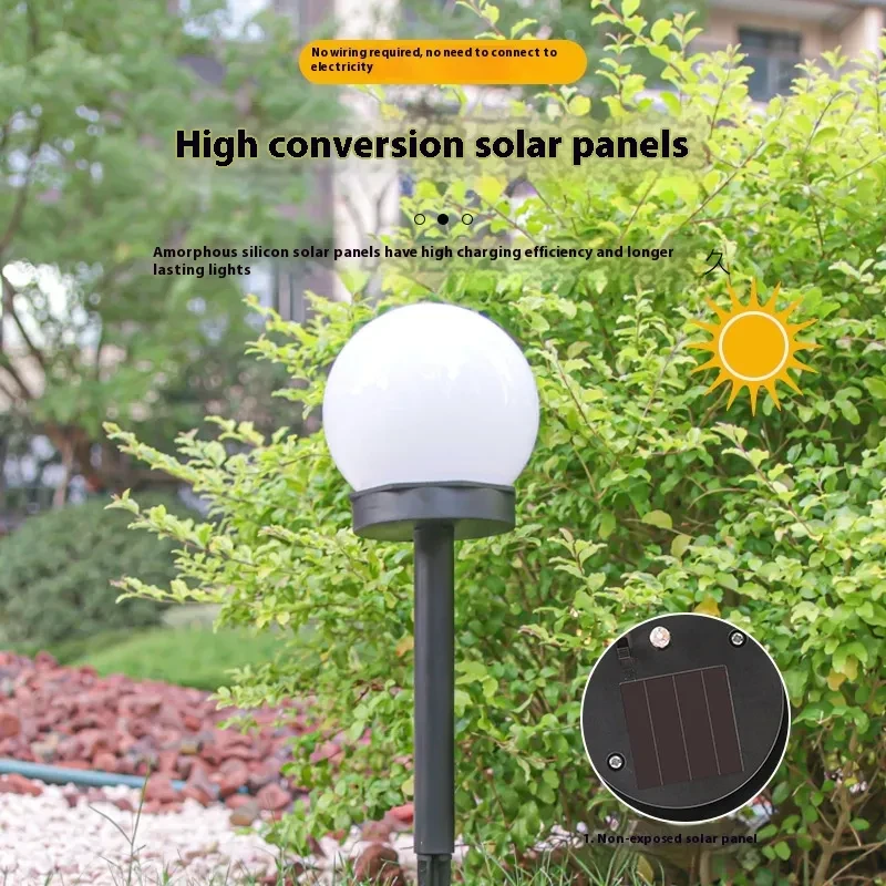 Eco-Friendly Outdoor Sphere LED Light for Garden Pathways