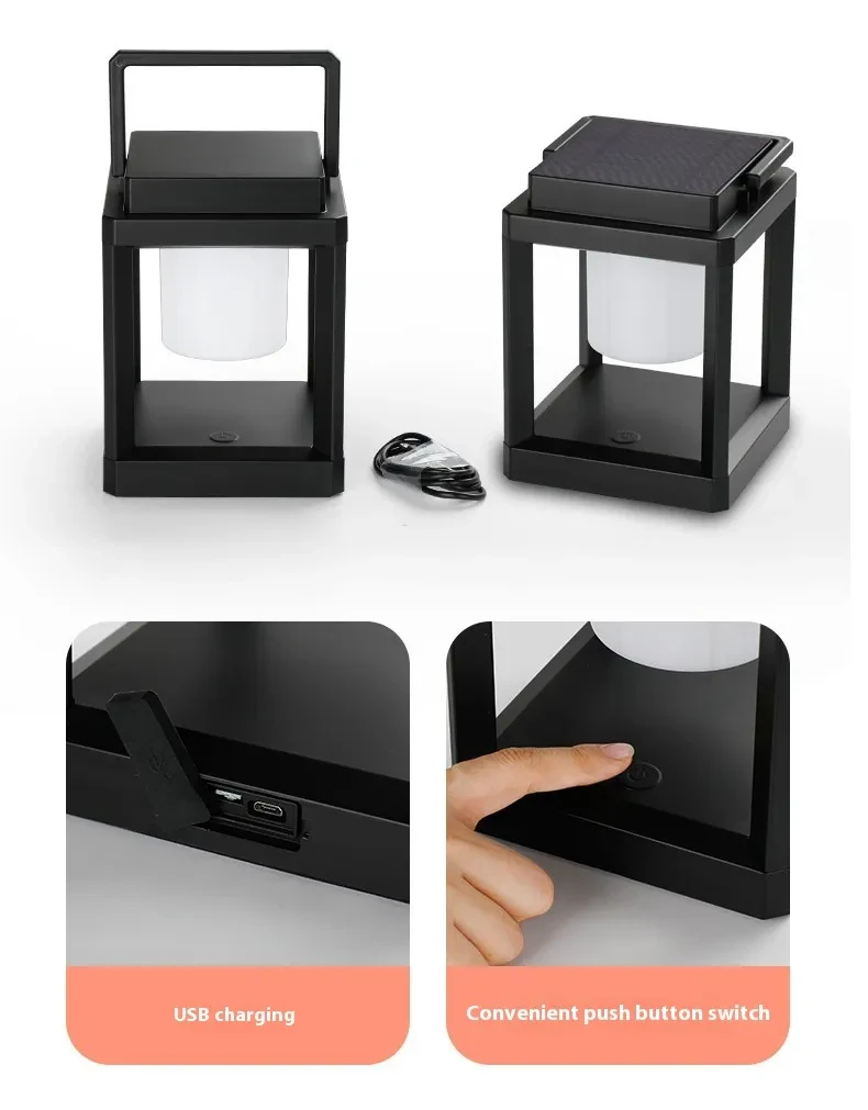 Handheld USB Lantern Glow Light for Travel and Outdoor Atmosphere