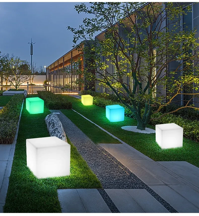 Waterproof LED Cube Stool Light for Modern Outdoor and Indoor Use