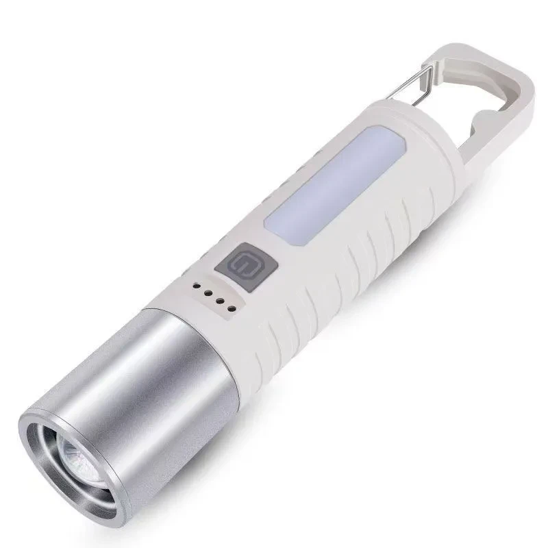 High-Power Zoom Telescopic Flashlight – Portable Outdoor LED Torch
