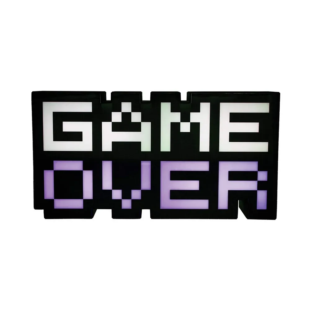 Game Over LED Atmosphere Light for Game Rooms and Entertainment