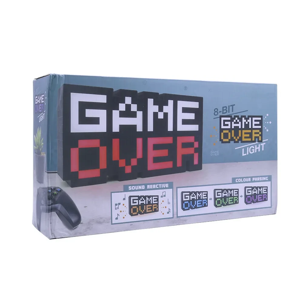 Game Over LED Atmosphere Light for Game Rooms and Entertainment