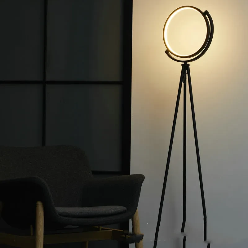 Nordic Aluminum LED Floor Lamp Warm Light Decorative Study Light