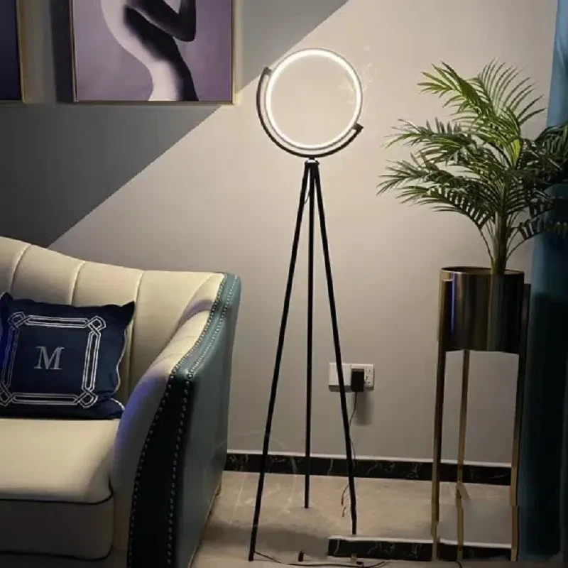 Nordic Aluminum LED Floor Lamp Warm Light Decorative Study Light